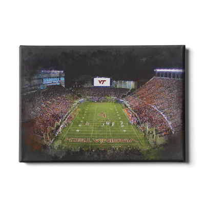 Virginia Tech Hokies - Lane Stadium Watercolor