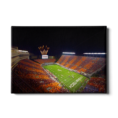 Virginia Tech Hokies - Aerial Striped Lane Stadium
