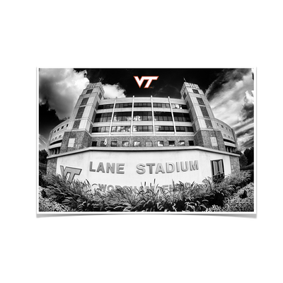 Virginia Tech Hokies - Lane Stadium Black & White